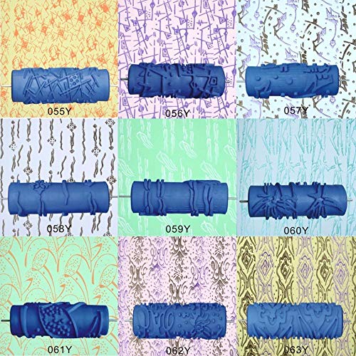 Piero - Estampado de Pincel en Relieve, Textura de Pared, patrón de Pincel para decoración de Pared, 12,5 Pulgadas