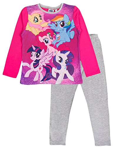 Pijama infantil de My Little Pony, para niños de entre 1 y 10 años Rosa 5 Characters - Pink/Grey 5-6 Años