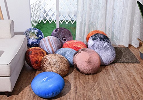 Pillow-MAIKA HOME Almohada Planet/Almohada de Tierra/Almohada, Sistema Solar (Estilo: Venus; Tamaño: 25 * 25 cm)