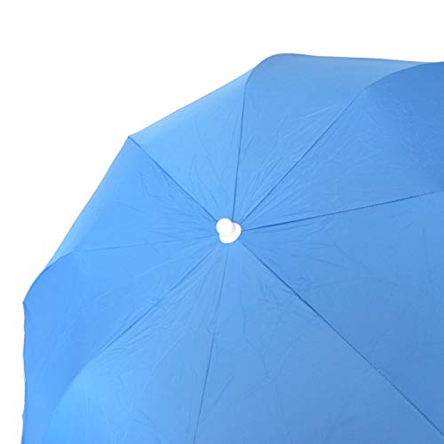 Pincho Sombrilla Mochila Plegable 180CM Ideal para Moto y Bicicleta.Protección Solar UPF50+ (bloquea 99% de Rayos UV), Muy Ligera.1,5 kg, Medida de la sombrilla Dentro de la Funda 70cm.