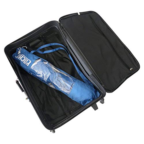 Pincho Sombrilla Mochila Plegable 180CM Ideal para Moto y Bicicleta.Protección Solar UPF50+ (bloquea 99% de Rayos UV), Muy Ligera.1,5 kg, Medida de la sombrilla Dentro de la Funda 70cm.
