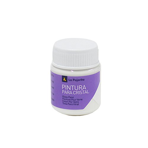 Pintura Cristal Al Agua Ca-01 Blanco 25ML La Pajarita Para Superficies no Porosas