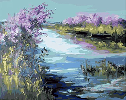 Pintura por números 40 x 50 cm Pintar GX8159 Juego completo Novedades Malset con marco de madera Perfecto para