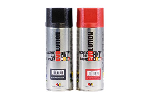 PINTYPLUS EVOLUTION Pintura spray Acrílica EVOLUTION Metalizada 520cc Rojo MT155, Estándar