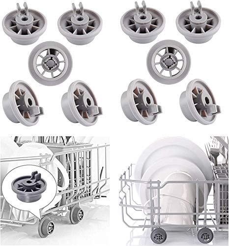 Pinzas de ruedas para lavavajillas para Bosch 165314 estante inferior para lavavajillas Bosch Neff Siemens AP2802428 PS3439123 Pieza de repuesto 10Pcs