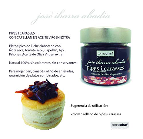 Pipes i carasses con capellán con aceite de oliva 200g.