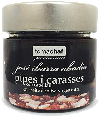 Pipes i carasses con capellán con aceite de oliva 200g.