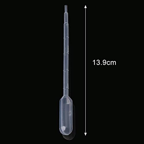 Pipeta de transferencia de Pengxiaomei, pipetas de medición graduadas de 1 ml para aceites esenciales, manualidades, laboratorio, 100 unidades