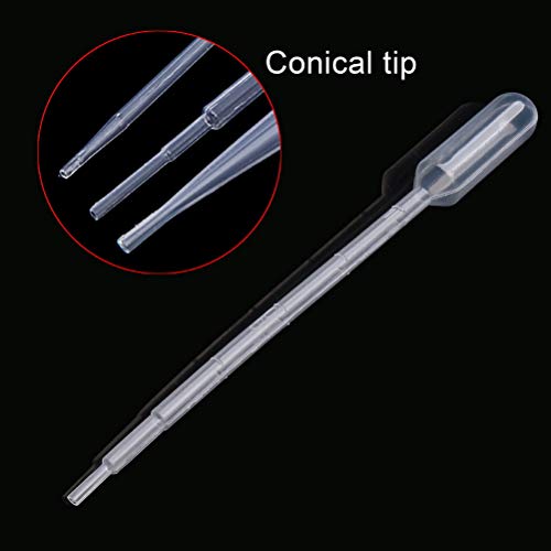 Pipeta de transferencia de Pengxiaomei, pipetas de medición graduadas de 1 ml para aceites esenciales, manualidades, laboratorio, 100 unidades
