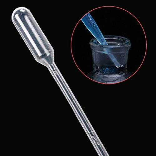 Pipeta de transferencia de Pengxiaomei, pipetas de medición graduadas de 1 ml para aceites esenciales, manualidades, laboratorio, 100 unidades
