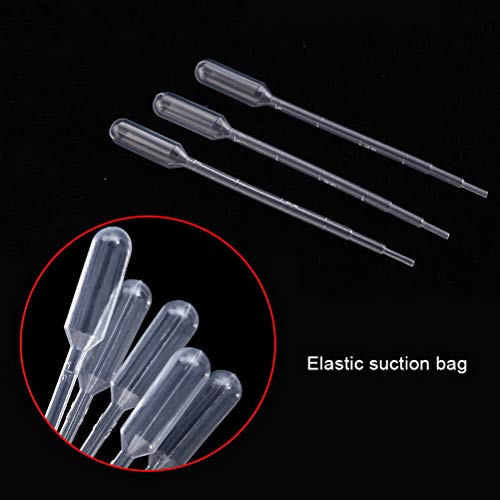 Pipeta de transferencia de Pengxiaomei, pipetas de medición graduadas de 1 ml para aceites esenciales, manualidades, laboratorio, 100 unidades