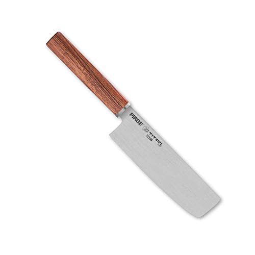Pirge PROSHARP Cuchillo de Cocina Tradicional japonés Profesional | Cuchillo Sushi Inoxidable | Resistencia a la corrosión | Mango ergonómico de Palisandro (Nakiri)