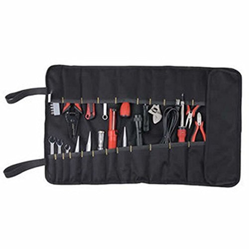 PIXNOR Estuche porta herramientas Enrollable (Negro)