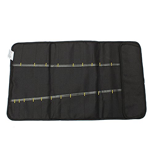 PIXNOR Estuche porta herramientas Enrollable (Negro)