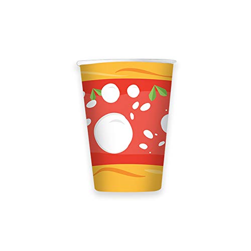 Pizza Party - Juego de vajilla para Fiesta de Pizzas, 2 CDC (16 Platos, 16 Vasos, 20 servilletas, 1 Mantel Monocolor)