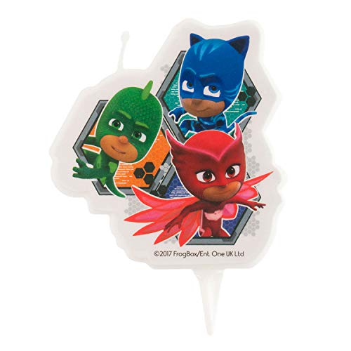 PJ MASKS 346204 - Vela de cera, multicolor, 5 x 2 x 8 cm