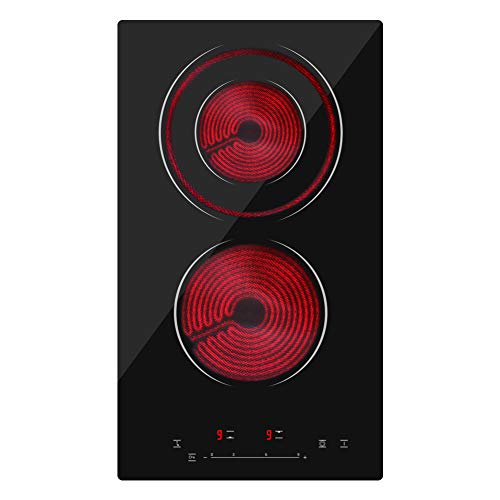 Placa de cocción de inducción integrable, vitrocerámica, con 5 zonas de cocina, 90 cm, de vidrio