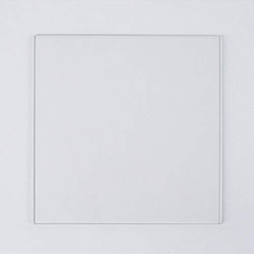 Placa de construcción de vidrio de borosilicato 235 mm x 235 mm x 3 mm para impresoras 3D, vidrio perfectamente plano con bordes pulidos