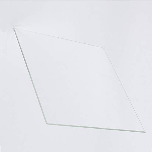 Placa de construcción de vidrio de borosilicato 235 mm x 235 mm x 3 mm para impresoras 3D, vidrio perfectamente plano con bordes pulidos