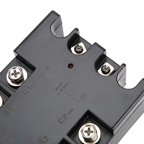 Placa de relé de estado sólido de 3 fases, Módulo sólido de control de maquinaria de relé de semiconductores de DC/AV para procesos Industriales TSR-40DA-H