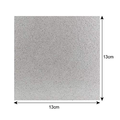 Placas de mica microondas,Mengger 12pcs Carton Microondas 13cm x 13cm,Lamina de Mica hoja universal Reparación cubierta guia de ondas para horno de microondas