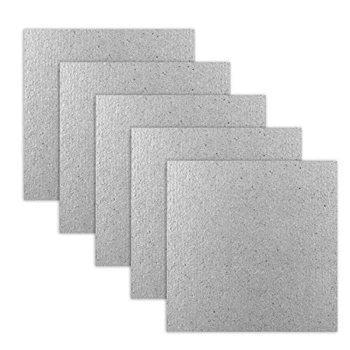 Placas de mica microondas,Mengger 12pcs Carton Microondas 13cm x 13cm,Lamina de Mica hoja universal Reparación cubierta guia de ondas para horno de microondas
