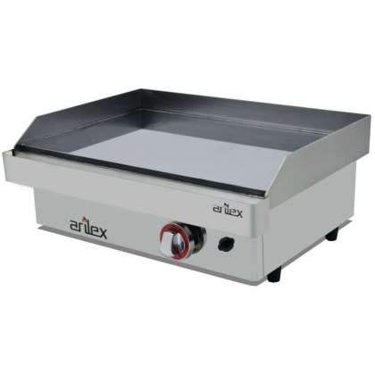 Plancha a gas ARILEX en acero 15 mm con baño cromo duro con medidas 610x457x240h mm 60PGC