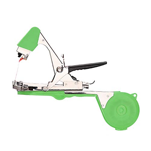 Planta Mano Atar La Máquina Jardín Tape Tool, Profesional Agricola Vid Atar Cinta Máquina para Atar Ramas de Planta, para Atadora de Tomates Vegetales Viña, con 10 rollos de Cinta y 1 paquete de Grapa