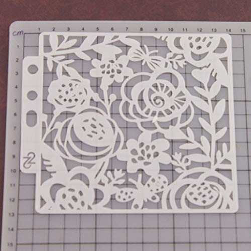Plantillas de flores de pintura de scrapbooking en relieve estampado de álbumes de manualidades
