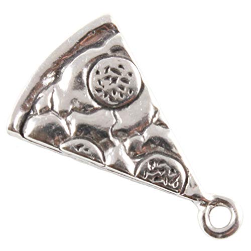 Plata de Ley Rebanada de Pizza Charm