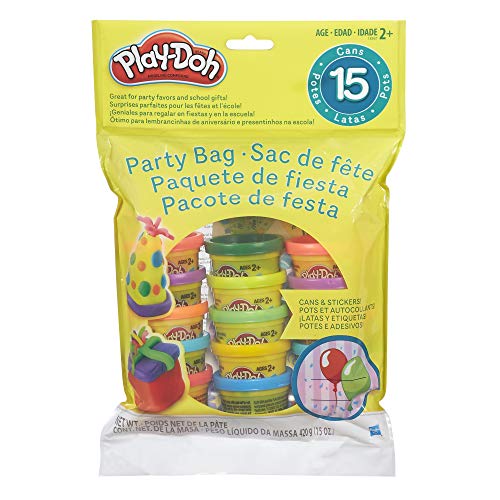 Play-Doh Bolsa de Fiesta de Juguete Incluye 15 tarros de Masa Divertida, Perfecto como Regalo de Fiesta