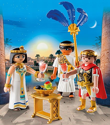 Playmobil Romanos y Egipcios - César y Cleopatra, Playset de Figuras de Juguete, Multicolor (Playmobil, 5394)