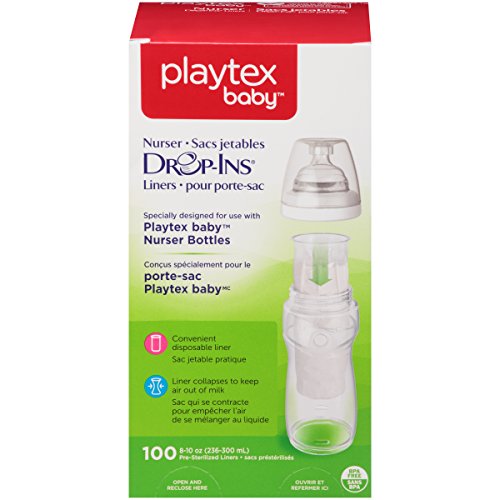 PLAYTEX - Drop-Ins Liners for Nurser Bottles - 100 Liners