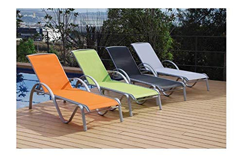 Plicosa M234857 - Tumbona Aluminio calella Blanco