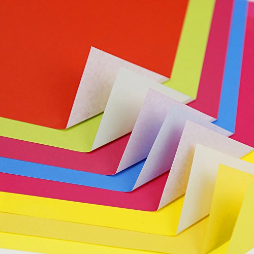 Pllieay 100 Hojas 15 x 15 cm 50 Colores de Papel para Origami para DIY Manualidades Proyectos