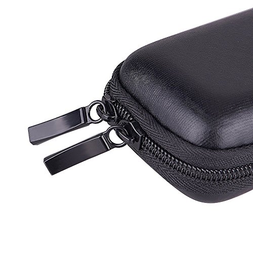pluma estilografica ni os, neopreno con cremallera tela pluma bolsa Holder bolsa para estudiantes – -washable y duradero (ovalado), color negro, color eva talla única