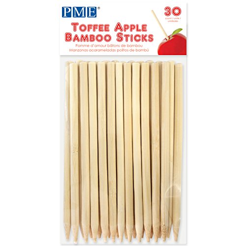 PME Palitos de Bambú para Manzanas de Caramelo 13 cm (5,1 Inch), Paquete de 30