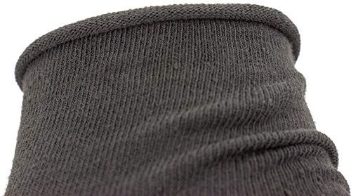 Poligono Calcetines Hombre Mujer sin Elástico con Borde Vivo, Calcetines de Deporte en Algodón Fresco, Calcetines Running Transpirables, no Aprieten la Piel, Paquete de 12, Negro, EU 40-46