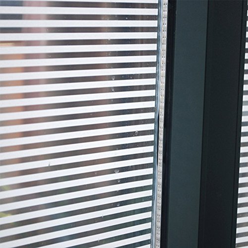 Polly Online Franjas heladas Película de la Ventana Ventana Pegatinas Calcomanías de Ventana Película de Vidrio electrostática (45 X 400cm)