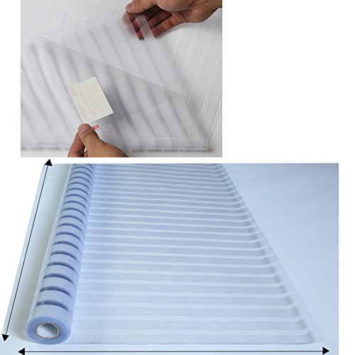 Polly Online Franjas heladas Película de la Ventana Ventana Pegatinas Calcomanías de Ventana Película de Vidrio electrostática (45 X 400cm)