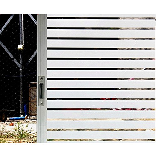 Polly Online Franjas heladas Película de la Ventana Ventana Pegatinas Calcomanías de Ventana Película de Vidrio electrostática (45 X 400cm)