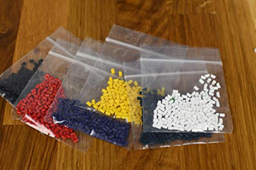 Polydoh plástico moldeable + 6 libre paquetes de colorear gránulos, plástico, 500g (también conocido como polimorph, plastimake o instamorph)