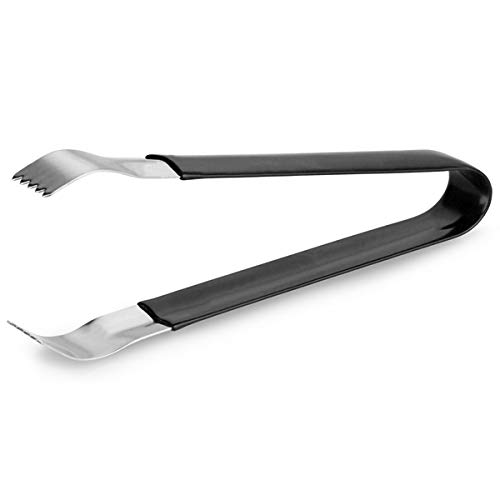 Pom pinzas negro 15,24 cm - cm 15,24 recubierto de vinilo pinzas para guarniciones de cócteles, hielo, Buffet y Servicio Deli