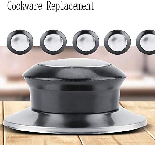 Pomo para tapa de olla, 5 unidades, resistente al calor, tapa de olla, pomo para tapa de cocina, manija de elevación, piezas de repuesto para utensilios de cocina