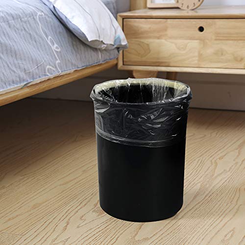 Ponpong Paquete de 150 Bolsas de basura transparente Cubiertas para contenedores, 5L, 6 rollos