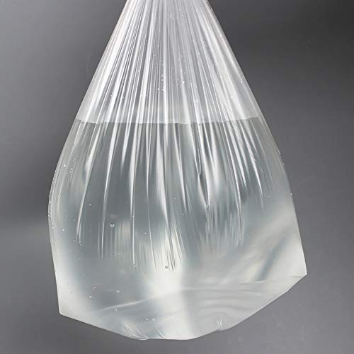 Ponpong Paquete de 150 Bolsas de basura transparente Cubiertas para contenedores, 5L, 6 rollos
