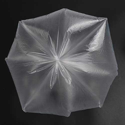 Ponpong Paquete de 150 Bolsas de basura transparente Cubiertas para contenedores, 5L, 6 rollos