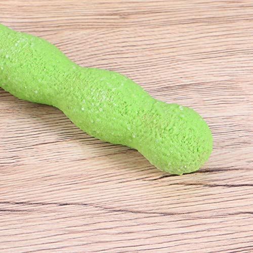 POPETPOP Soporte para pájaros, Madera, Arena áspera, Perchas, Esmerilado de uñas para pájaros pequeños, medianos y Grandes, 14 CM (Color Aleatorio)