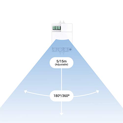 Popp Detector Movimiento por MICROONDAS. Blanco(SM-001)