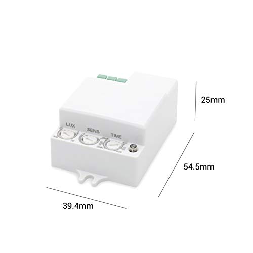 Popp Detector Movimiento por MICROONDAS. Blanco(SM-001)